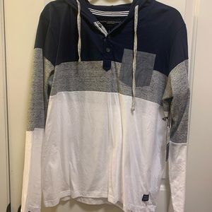 Truth and Substance long sleeve hooded shirt